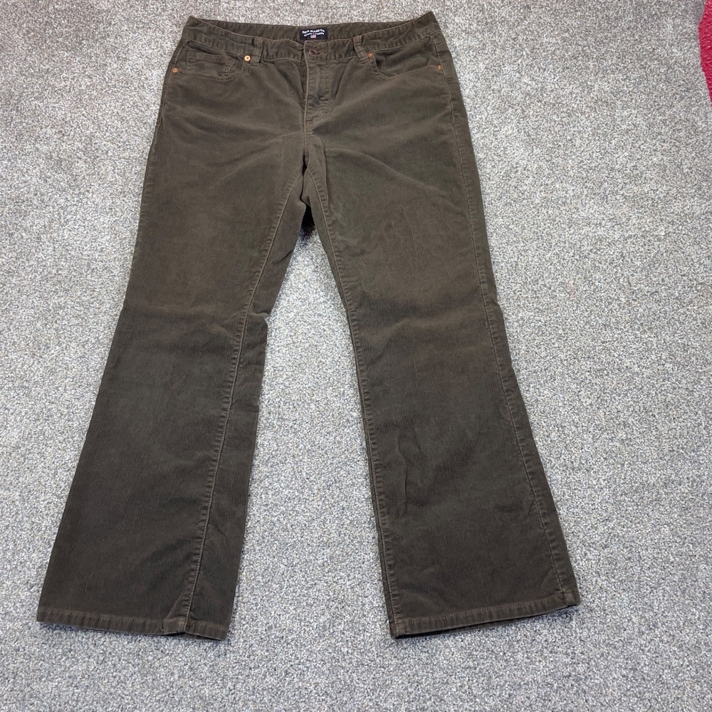 Polo Jeans Co Ralph Lauren Womens Corduroy Pants Brown 12x28 Bootcut Stretch